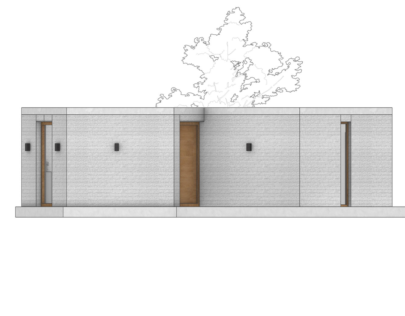 Angled bungalow left