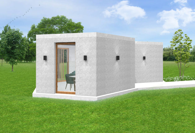 Angled bungalow