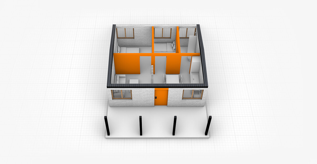 Porch house - top view - Lyve by Cybe